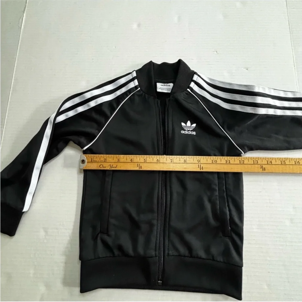 Adidas Child Adicolor Superstar Black Track Jacket Pants Set Unisex Kid Size 4/5